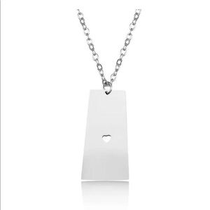 Saskatchewan heart pendant necklace (brand new)